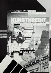 Wolfgang Weingart, Kunstkredit Kunsthalle Basel, 1977, poster