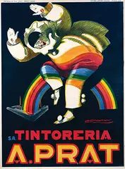 Achille Mauzan, Tintoreria A. Prat, 1927, poster
