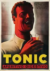 Mario Gros, Tonic Aperitivo Digestivo, 1919, poster