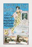 Stiebitz, Officielle Postkarten der II. Auststellung München, 1898, poster