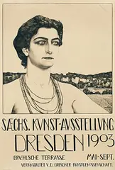 Hans Unger, Saechs. Kunst-Austellung Dresden, 1903, poster