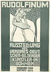 Karel Kostial, Rudolfinum VereinesDeutscher Bildender Künstler in Böhmen, 1908, poster