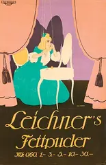 Rolf Niczky, Leichner's Fettpuder, 1908, poster
