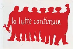 Atelier Populaire, La Lutte continue, poster
