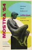 Ad Werner, Mostra '54 rotterdam museumpark, 1954, poster