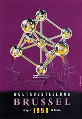 D'Hooghe, Weltaustellung Brüssel, 1958, poster