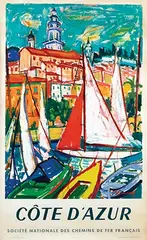Roger M. Limouse, Chemins de Fer Français Côte d'Azur, poster