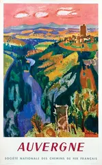 Auvergne by Jean Aujame, 1959, poster, sold Jun 2024