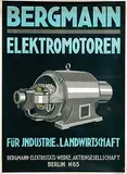 Initials Cp, Bergmann Elektromotoren Berlin, poster