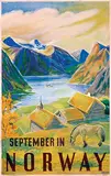 Leif A. Henstad & Lindquist, September in Norway, 1946, poster