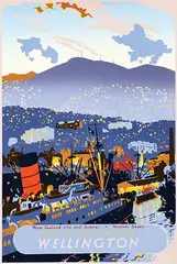 Howard L. Malitte, New Zealand Wellington, 1948, poster, silkscreen