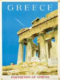 Greece Parthenon of Athens by Richard Negus & Philip Sharland, 1952, poster, sold Jun 2024