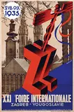 XXIe Foire Zagreb Yougoslavie 1935 by Ljudevit Griesbach & Peter Kocjancic, poster, sold Jun 2024