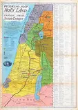 Palestine Antiquities Dept., Pilgrim's Map of the Holy Land and the Deed's of Jezus Christ, poster