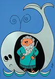 Arater, Without text (Jonah in the whale), poster, silkscreen