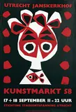 Hendrik Magdalenus (Dick) Bruna, Kunstmarkt Utrecht Janskerkhof, 1958, poster