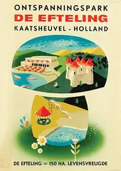 Ad Werner, De Efteling Kaatsheuvel, 1950, poster