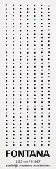 Lucio Fontana, stedelijk museum amsterdam Fontana, 1967, poster
