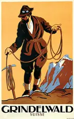 Armin Bieber, Grindelwald Suisse, 1927, poster