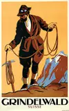 Armin Bieber, Grindelwald Suisse, 1927, poster