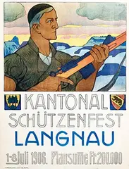 Ernst Linck, Kantonal Schützenfest Langnau, 1906, poster