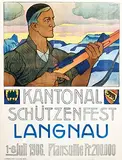 Ernst Linck, Kantonal Schützenfest Langnau, 1906, poster