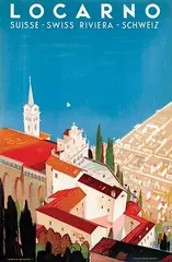 Daniele Buzzi, Locarno Swiss Riviera, 1944, poster