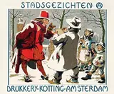 Alfred Ost, Stadsgezichten Drukkery-Kotting-Amsterdam
