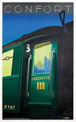 André Nivault, Confort Couchettes, 1933, poster
