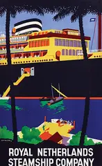 Jean Walther, Royal Netherlands Steamship Company, 1935, poster
