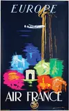 Edmond Maurus, Air France Europe (Constellation), 1951, poster