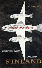 Erik Bruun, Finnair Destination North Finland, poster