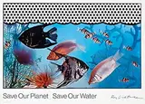 Save Our Planet Save Our Water by Roy Lichtenstein, 1971, poster, sold Jun 2024