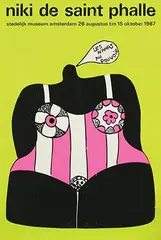 Willem H. Crouwel, stedelijk museum amsterdam niki de saint phalle, 1967, poster, silkscreen