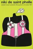 Willem H. Crouwel, stedelijk museum amsterdam niki de saint phalle, 1967, poster, silkscreen