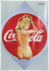 Coca-Cola by Mel Ramos, 1980, poster, sold Jun 2024
