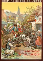 Paul A. Kauffmann, La Bretagne Pittoresque, poster