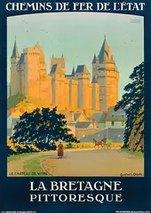 Léon Constant-Duval, Chemins de Fer La Bretagne Pittoresque, poster