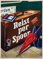 Jan de Haan, NS Reist Per Spoor, 1949, poster