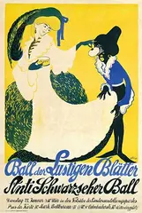 Ernst Stern, Ball der Lustigen Blätter Anti Schwarzseher Ball, poster