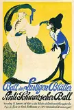 Ernst Stern, Ball der Lustigen Blätter Anti Schwarzseher Ball, poster