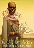 Ottomar C.J. Anton, Deutsche Afrika-Linien Nach Ostafrika, poster