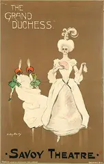 Dudley Hardy, Savoy Theatre The Grand Duchess, 1897, poster