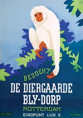 Willy Soudijn, Diergaarde Blij-Dorp Rotterdam, 1941, poster