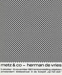 Marius Bruijn, metz & co herman de vries, 1963, poster