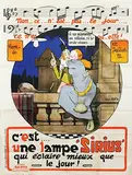 Gus Bofa, c'est une lampe Sirius (Roméo et Juliette), poster