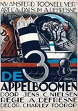 Samuel Schwarz, N.V. Amsterd. Tooneel Ver. De 3 Appelboomen. Decor Charley Toorop, poster