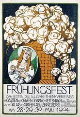 Frühlingsfest Seefeld by Hermann Bek-Gran, 1904, poster, sold Jun 2024