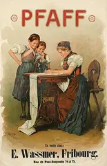 F. Reijs, Pfaff Fribourg, 1900, poster