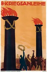 Walter Kuhn, 8. Kriegsanleihe, 1918, poster